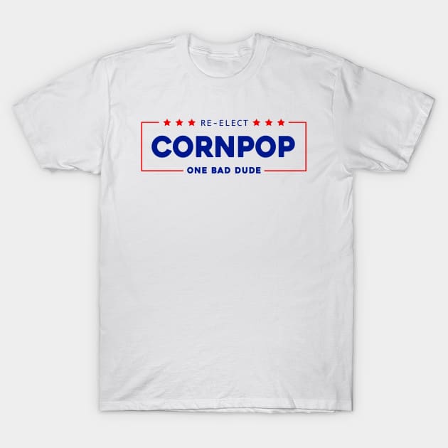 Re-Elect Cornpop One Bad Dude shirt Trump Mugshot 2023 T-Shirt by Sunoria